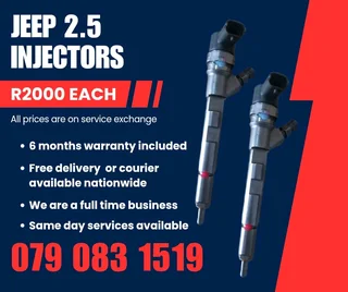 Jeep 2.5 Injectors For Sale With Warranty Included