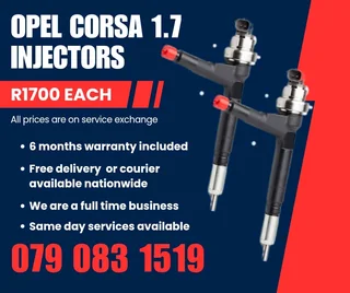 Opel Corsa 1.7 Injectors For Sale With Warranty Included