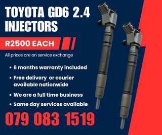 Toyota Gd6 2.4 Injectors For Sale With Warranty Included