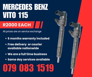 Mercedes Benz Vito 115 Injectors For Sale With Warranty Included