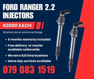 Ford Ranger 2.2 Injectors For Sale With Warranty Included