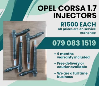 Opel Corsa 1.7 Injectors For Sale With Warranty Included