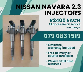 Nissan Navara 2.3 Injectors For Sale With Warranty