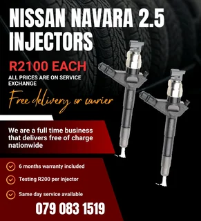 Nissan Navara 2.5 Injectors For Sale With Warranty Included