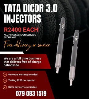Tata Dicor 3.0 Injectors For Sale With Warranty Included