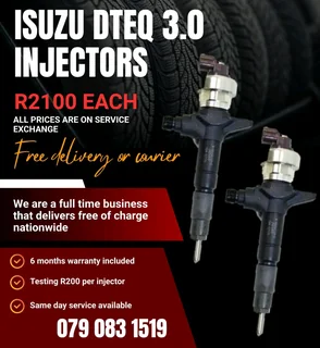Isuzu Dteq Kb300 Injectors For Sale With Warranty Included