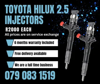 Toyota Hilux 2.5 Injectors For Sale With Warranty Included
