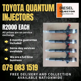 Toyota Quantum Injectors For Sale With Warranty Included