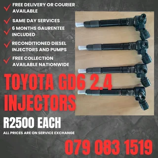 Toyota Gd6 2.4 Injectors For Sale With Warranty Included