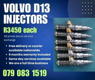 Volvo D13 Injectors For Sale With Warranty
