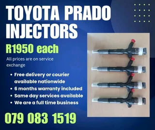 Toyota Prado Injectors For Sale With Warranty Included