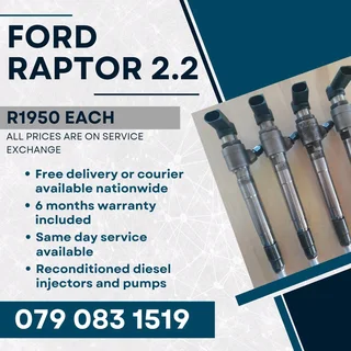 Ford Raptor 2.2 Injectors For Sale With Warranty
