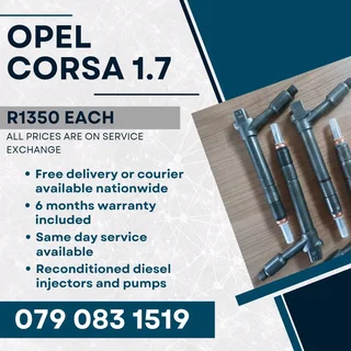 Opel Corsa 1.7 Injectors For Sale With Warranty Included