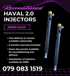 Haval 2.0 Injectors For Sale With Warranty