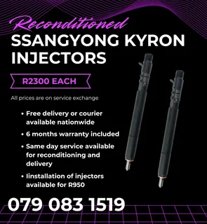 Ssangyong Kyron Injectors For Sale With Warranty Included