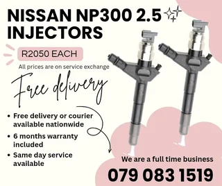 Nissan Np300 2.5 Injectors For Sale With Warranty Included