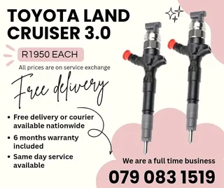 Toyota Land Cruiser 3.0 Injectors For Sale With Warranty