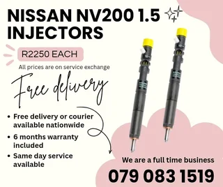 Nissan Nv200 1.5 Injectors For Sale With Warranty Included