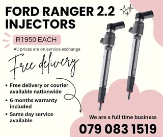 Ford Ranger 2.2 Injectors For Sale With Warranty Included