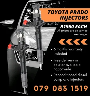 Toyota Prado Injectors For Sale With Warranty Included