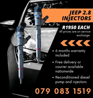 Jeep 2.8 Injectors For Sale With Warranty Included