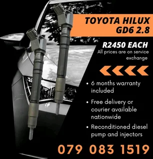 Toyota Hilux Gd6 2.8 Injectors For Sale With Warranty