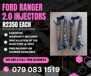 Ford Ranger 2.0 Injectors For Sale With Warranty Included
