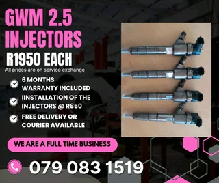 Gwm 2.5 Injectors For Sale With Warranty Included