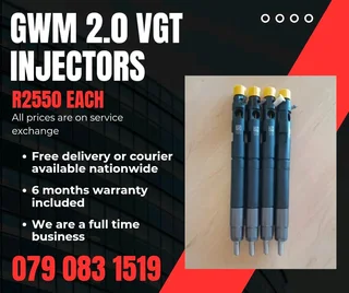 Gwm Steed 2.0 Injectors For Sale With Warranty Included