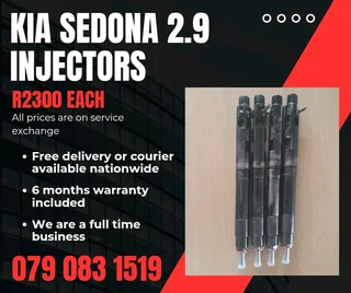 Kia Sedona 2.9 Injectors For Sale With Warranty
