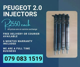 Peugeot 2.0 Injectors For Sale With Warranty