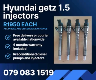 Hyundai Getz 1.5 Injectors For Sale With Warranty