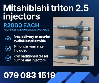 Mitshubishi Triton 2.5 Injectors For Sale With Warranty