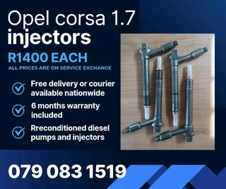 Opel Corsa 1.7 Injectors For Sale With Warranty Included