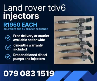 Land Rover Discovery Tdv6 Injectors For Sale With Warranty Included