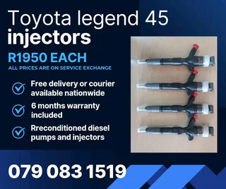 Toyota Legend 45 Injectors For Sale With Warranty