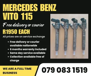 Mercedes Benz Vito 115 Injectors For Sale With