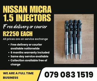 Nissan Micra 1.5 Injectors For Sale With Warranty Included