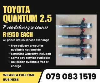 Toyota Quantum 2.5 Injectors For Sale With Warranty Included