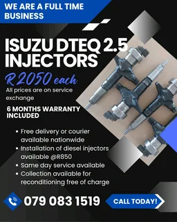 Isuzu Dteq 2.5 Injectors For Sale With Warranty
