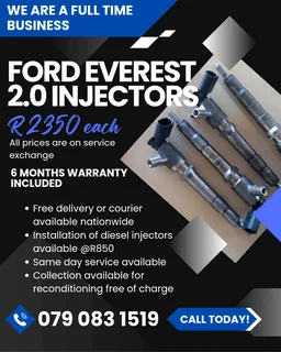 Ford Everest 2.0 Injectors For Sale With Warranty Included