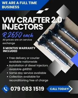 Vw Crafter 2.0 Injectors For Sale With Warranty Included