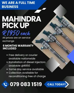 Mahindra Pick Up Injectors For Sale With Warranty Included