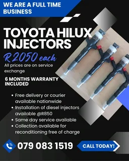 Toyota Hilux Injectors For Sale With Warranty Included