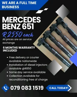 Mercedes Benz Vito 651 Injectors For Sale With Warranty Included