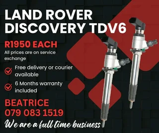 Land Rover Discovery Tdv6 Injectors For Sale With Warranty Included