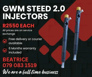 Gwm Steed 2.0 Injectors For Sale With Warranty Included