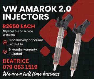 Vw Amarok 2.0 Injectors For Sale With Warranty Included