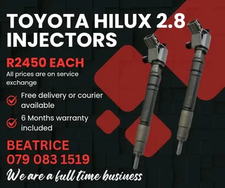 Toyota Hilux 2.8 Injectors For Sale With Warranty Included