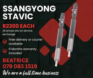 Ssangyong Stavic  Injectors For Sale With Warranty Included